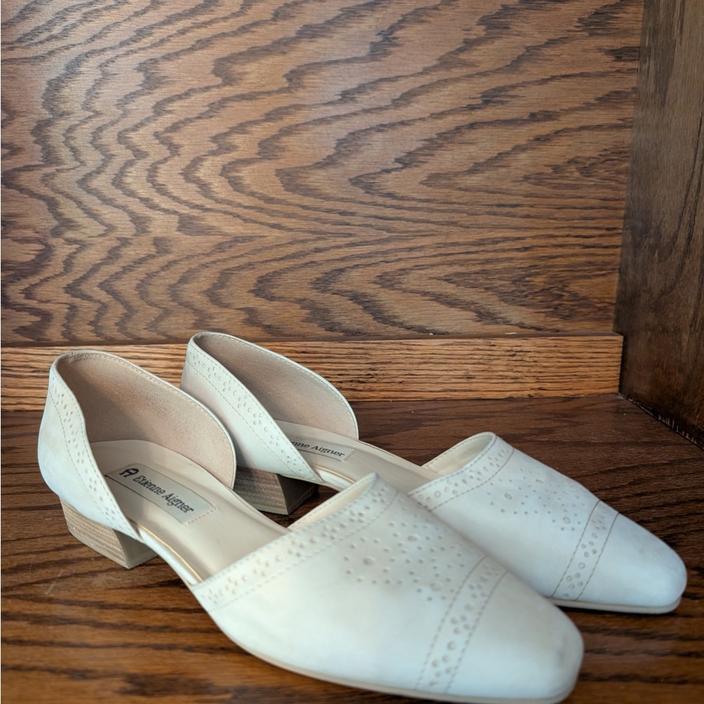 Vintage Etienne Aigner Cream Flats